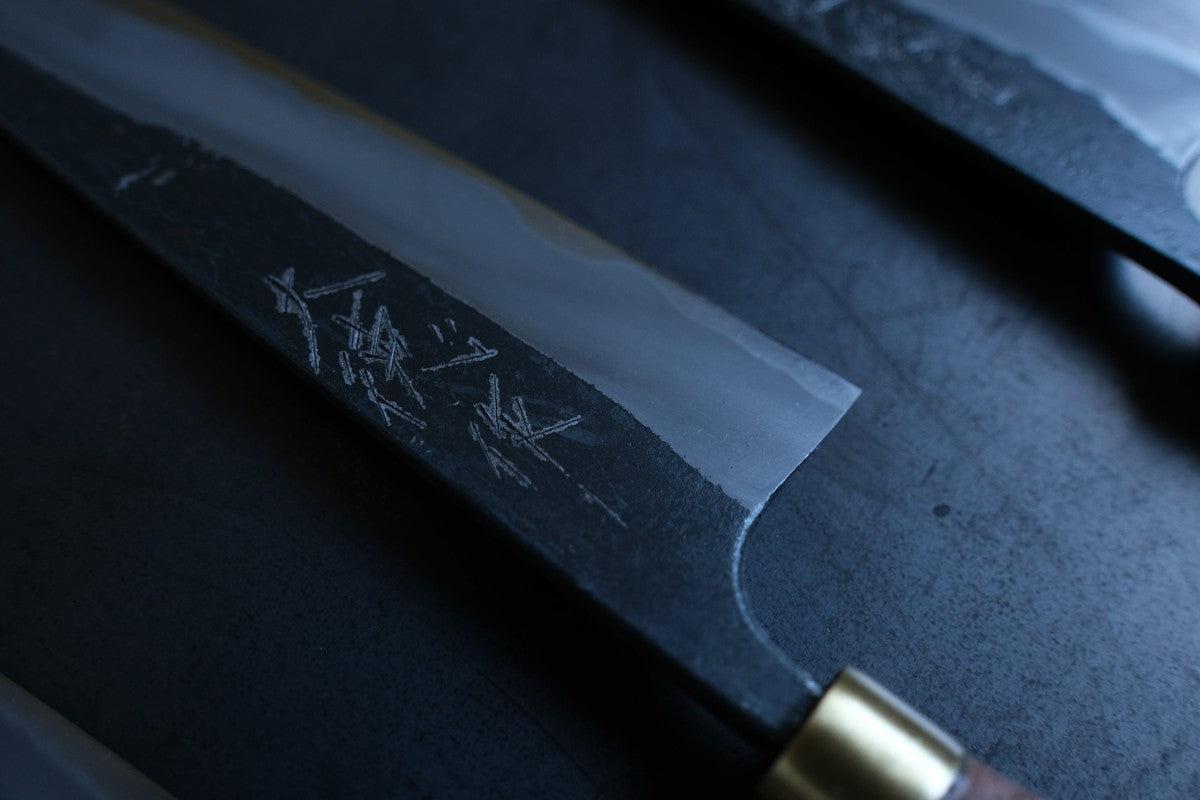 黒打ちペティナイフ 130mm 赤畠大徳