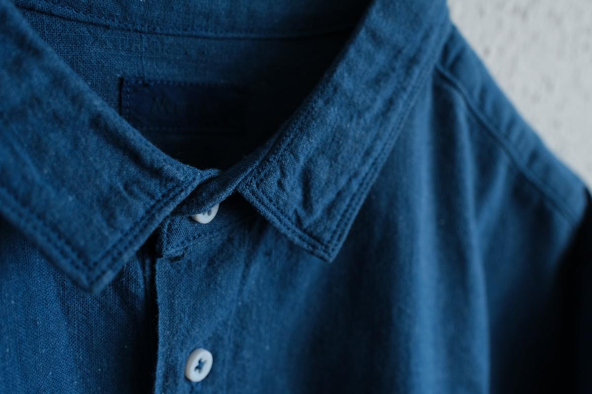 MITTAN / カディシャツ 藍 SH-81C / unisex