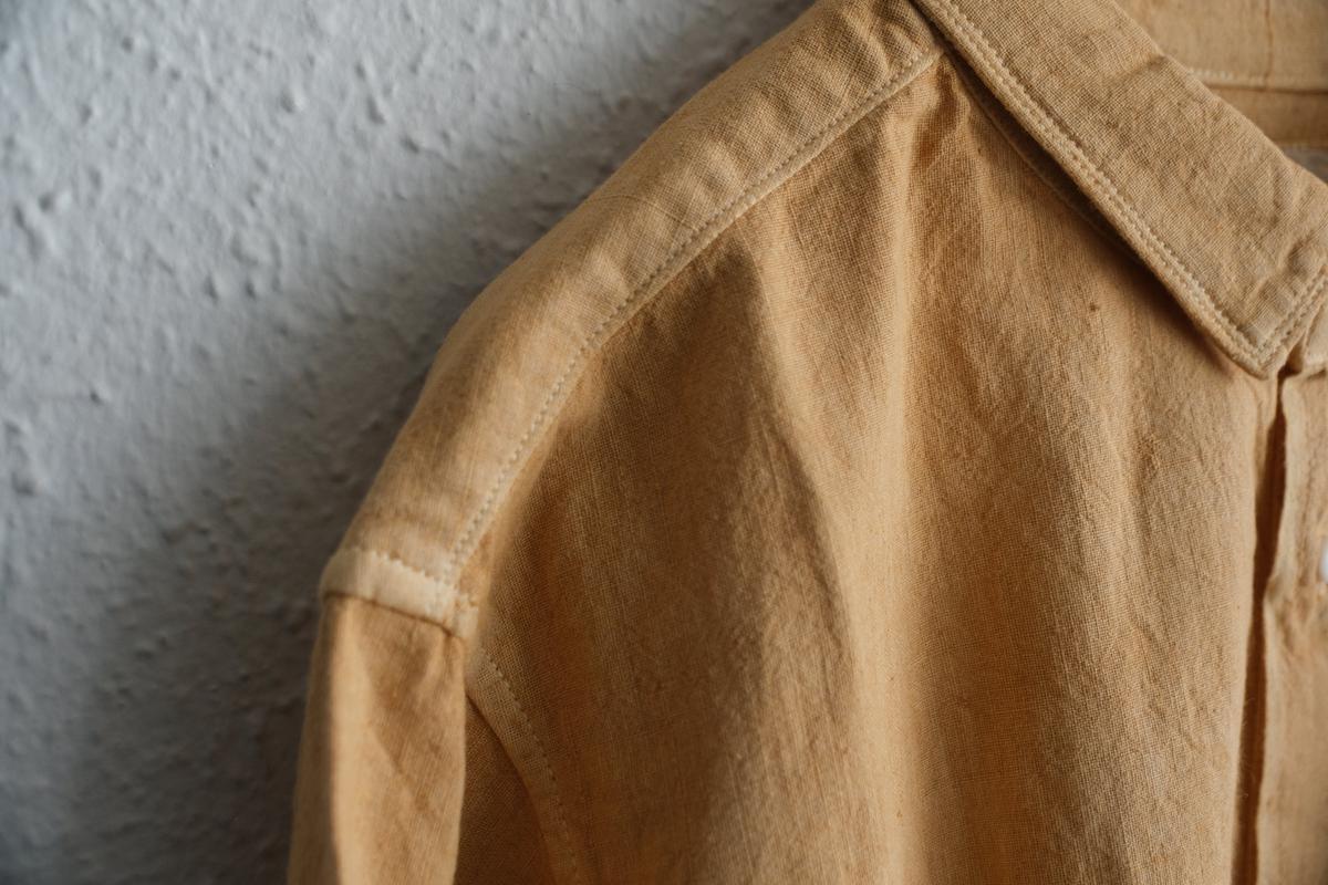 MITTAN / カディシャツ ベンガラ山吹 SH-81B / unisex