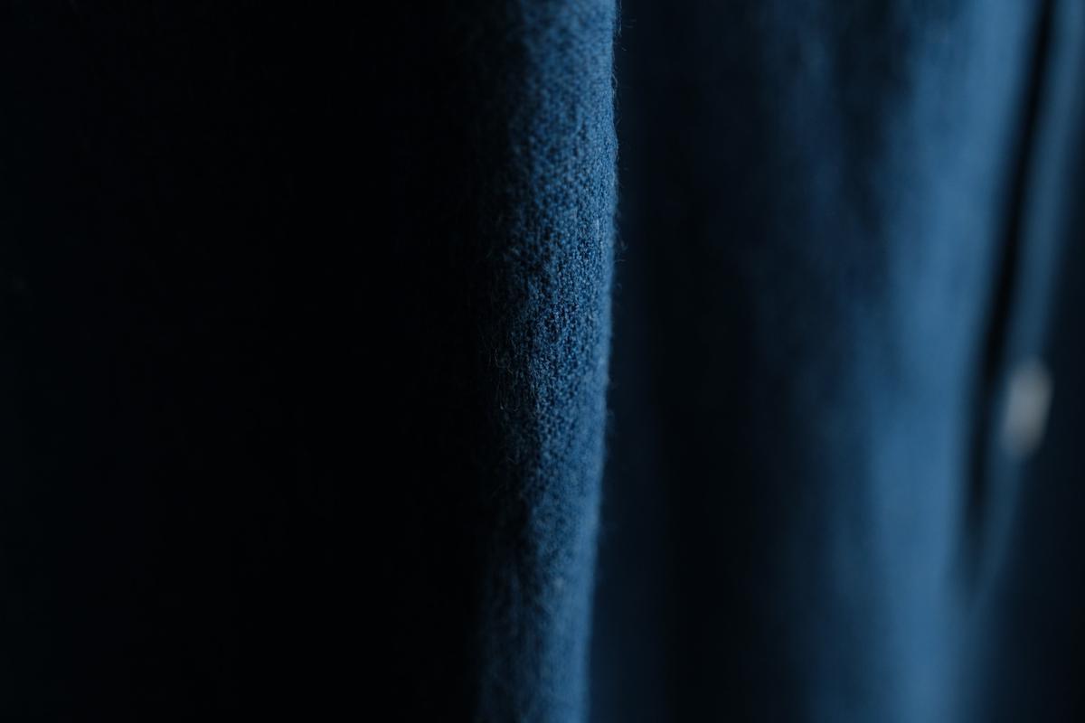 MITTAN / カディシャツ 藍×胡桃（補強）SH-81CH / unisex