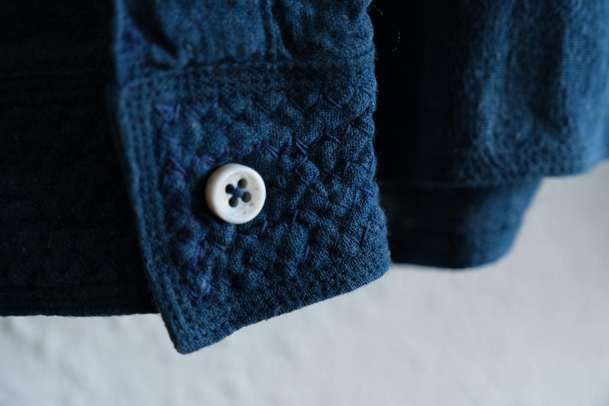 MITTAN / カディシャツ 藍×胡桃（補強）SH-81CH / unisex