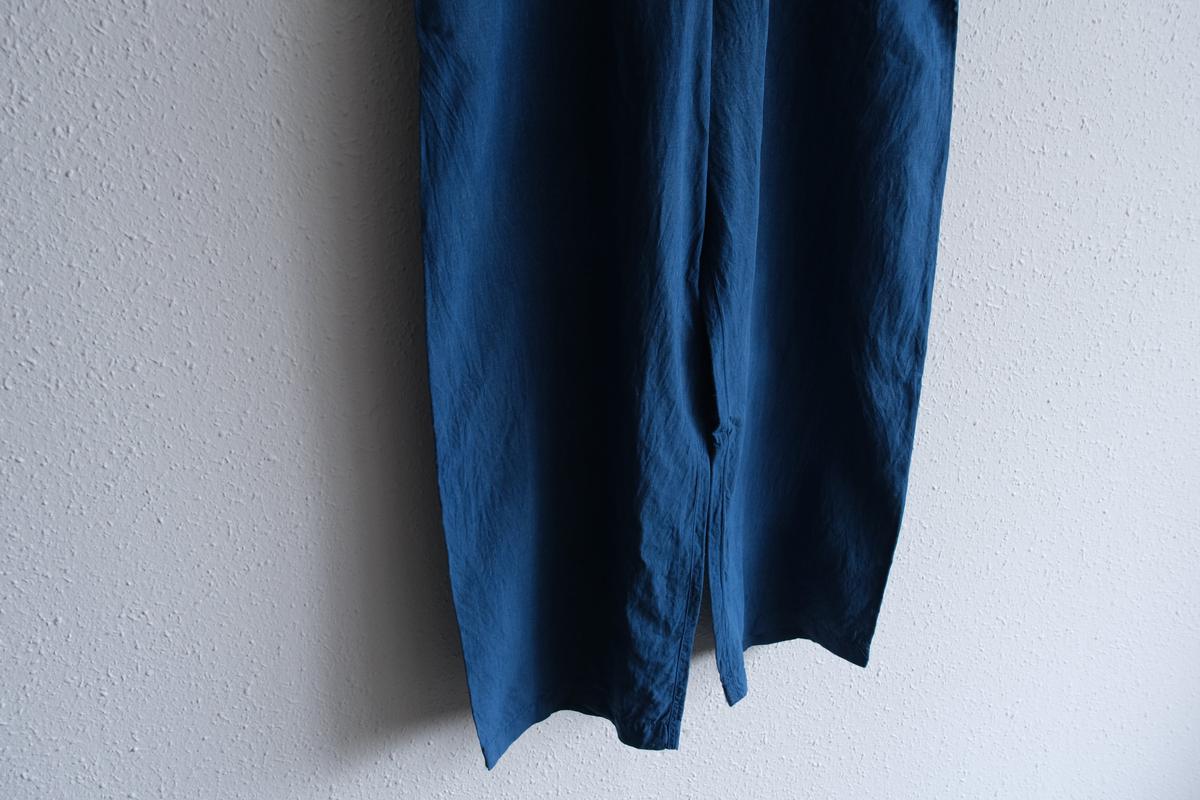 MITTAN / 大麻ワイドパンツ 高密度 藍 PT-143C / unisex