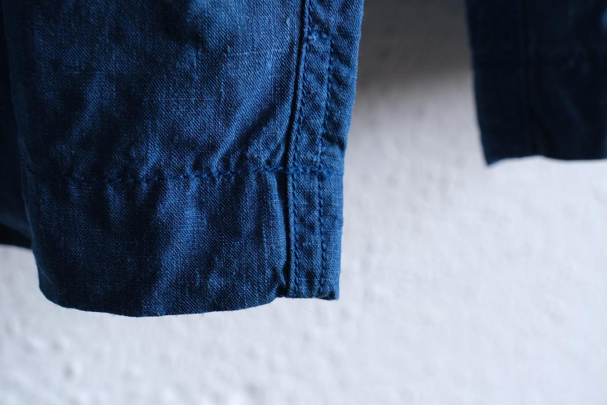 MITTAN / 大麻ワイドパンツ 高密度 藍 PT-143C / unisex