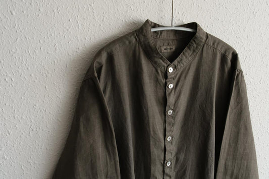 MITTAN / 大麻シャツ 蓬(濃) SH-132DC / unisex