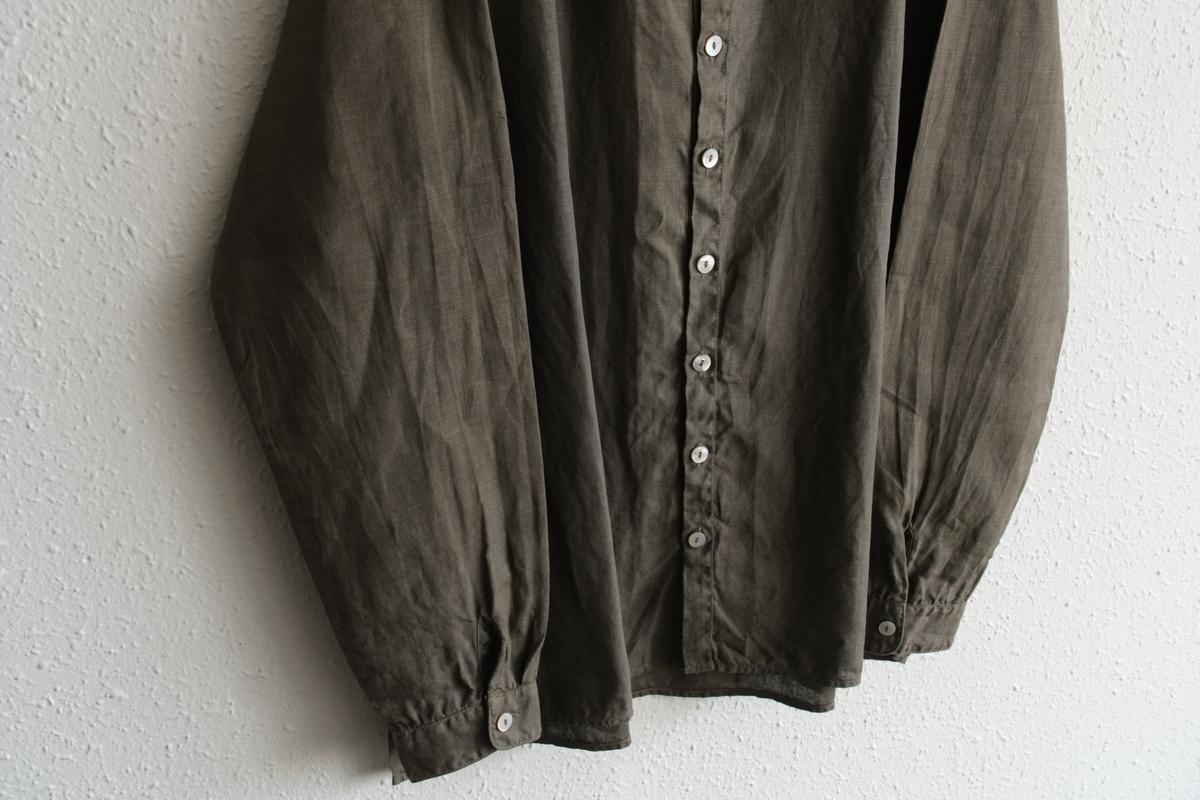 MITTAN / 大麻シャツ 蓬（濃） SH-132DC / unisex