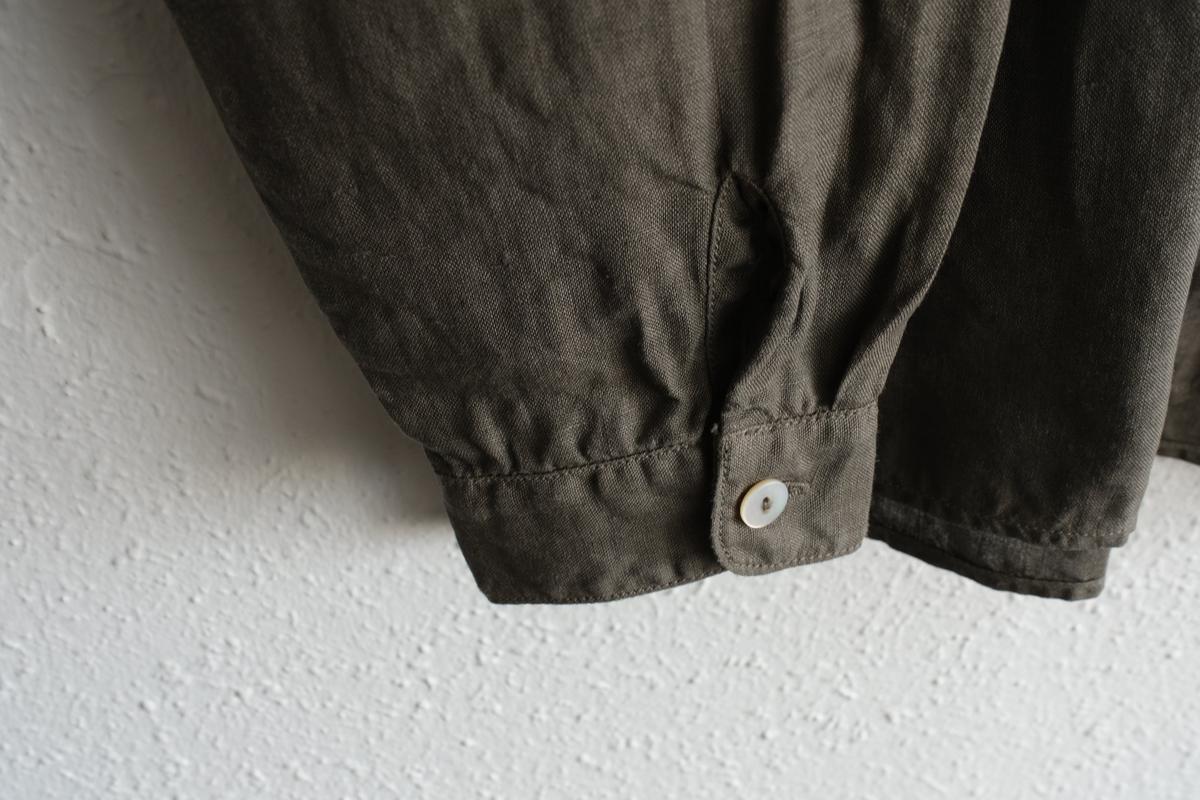 MITTAN / 大麻シャツ 蓬（濃） SH-132DC / unisex