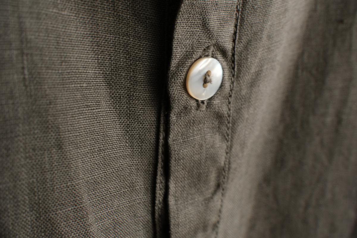 MITTAN / 大麻シャツ 蓬（濃） SH-132DC / unisex