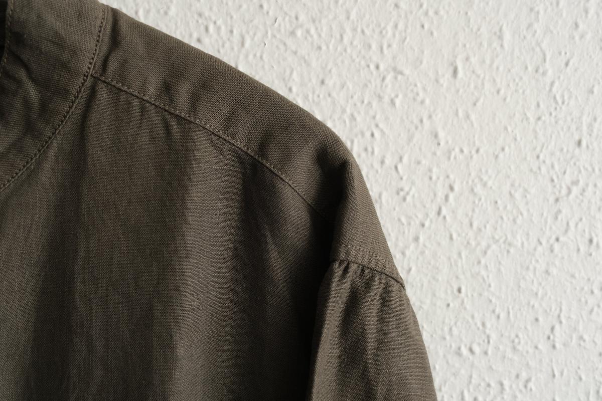 MITTAN / 大麻シャツ 蓬（濃） SH-132DC / unisex