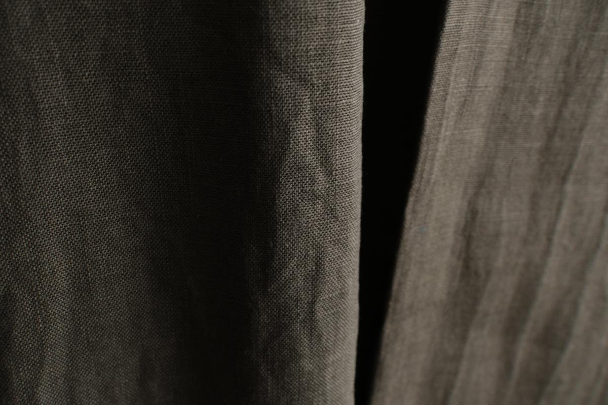 MITTAN / 大麻シャツ 蓬（濃） SH-132DC / unisex