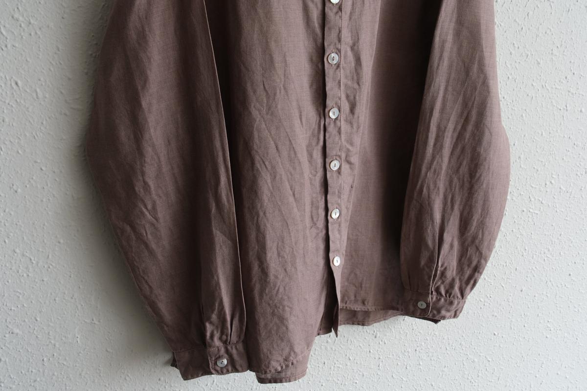 MITTAN / 大麻シャツ 栃の実（濃） SH-132DC / unisex