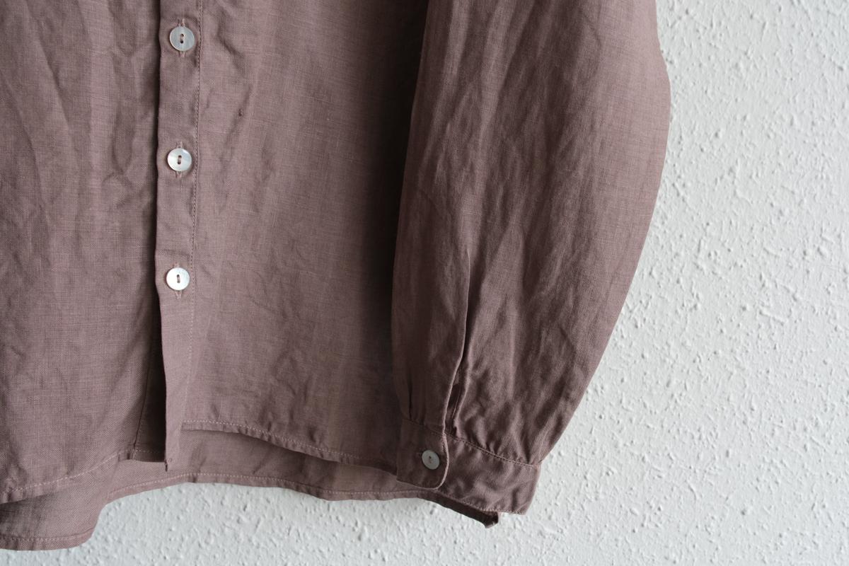 MITTAN / 大麻シャツ 栃の実（濃） SH-132DC / unisex