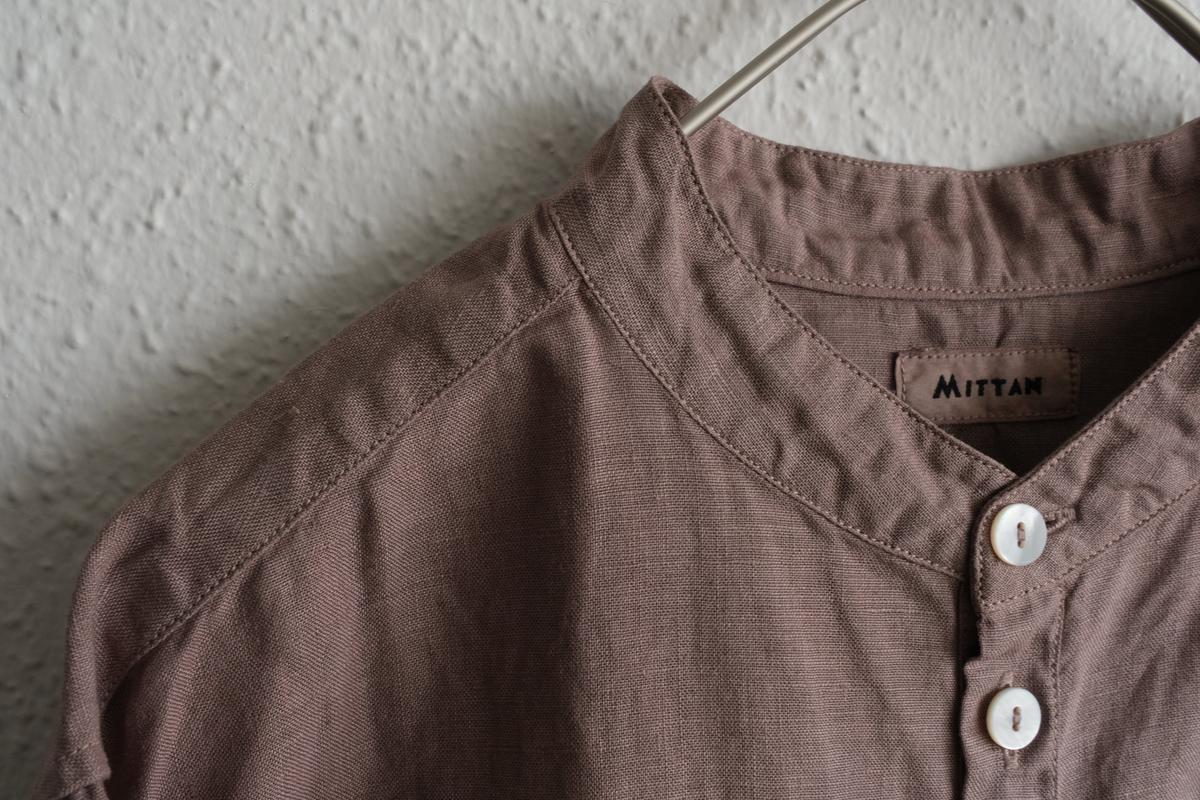MITTAN / 大麻シャツ 栃の実（濃） SH-132DC / unisex