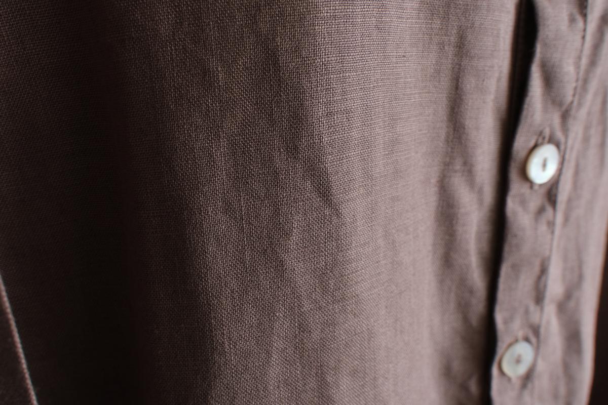 MITTAN / 大麻シャツ 栃の実（濃） SH-132DC / unisex