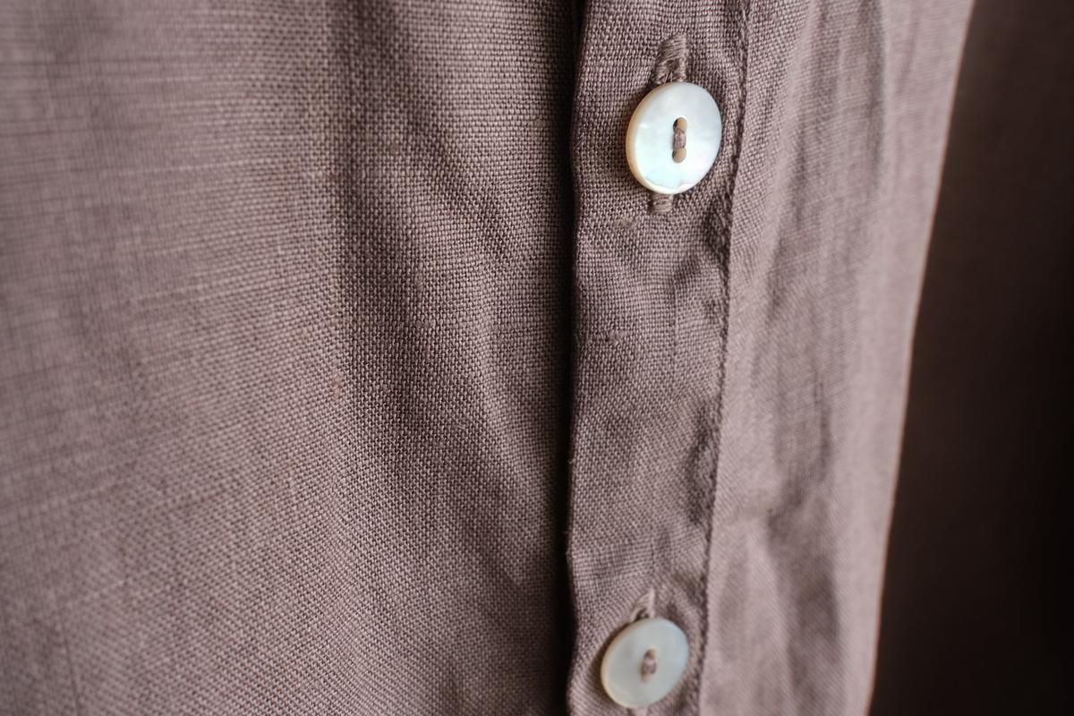 MITTAN / 大麻シャツ 栃の実（濃） SH-132DC / unisex