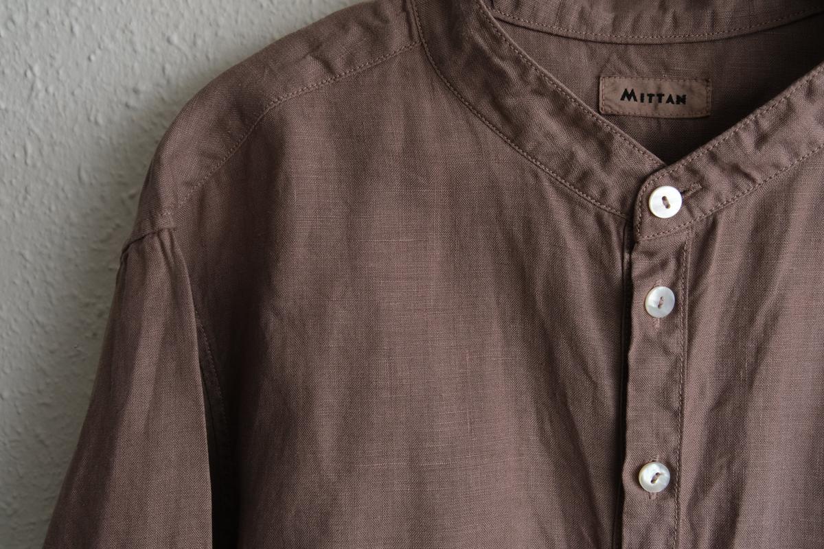 MITTAN / 大麻ロングシャツ 栃の実（濃）SH-133DC / unisex