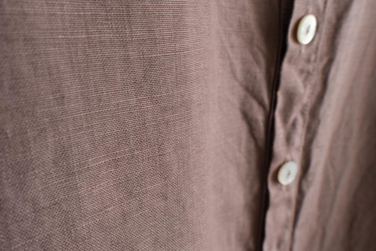 MITTAN / 大麻ロングシャツ 栃の実（濃）SH-133DC / unisex