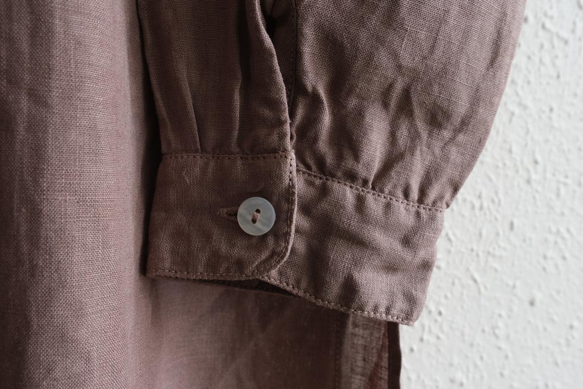 MITTAN / 大麻ロングシャツ 栃の実（濃）SH-133DC / unisex