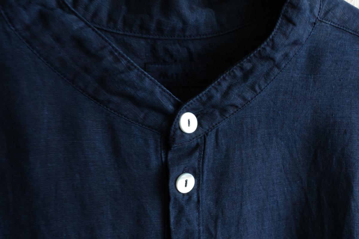 MITTAN / 大麻ロングシャツ 藍（濃）SH-133DC / unisex