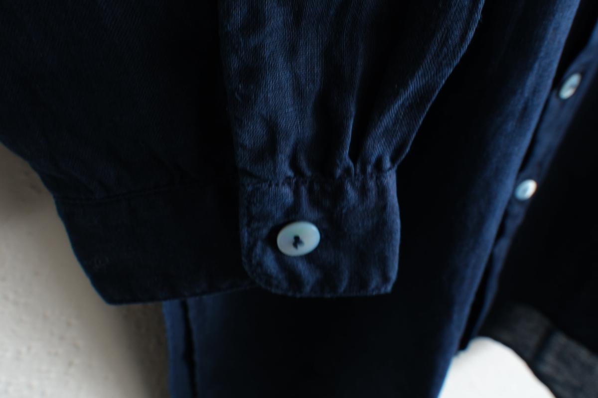 MITTAN / 大麻ロングシャツ 藍（濃）SH-133DC / unisex