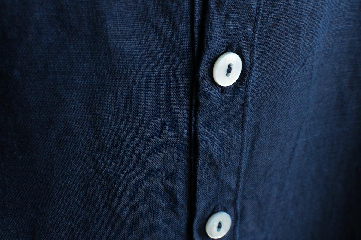 MITTAN / 大麻ロングシャツ 藍（濃）SH-133DC / unisex