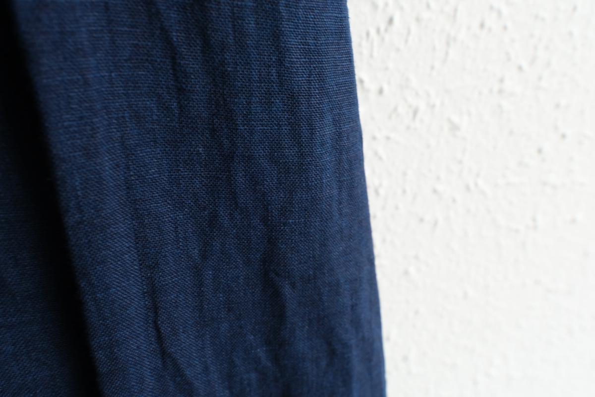 MITTAN / 大麻ロングシャツ 藍（濃）SH-133DC / unisex