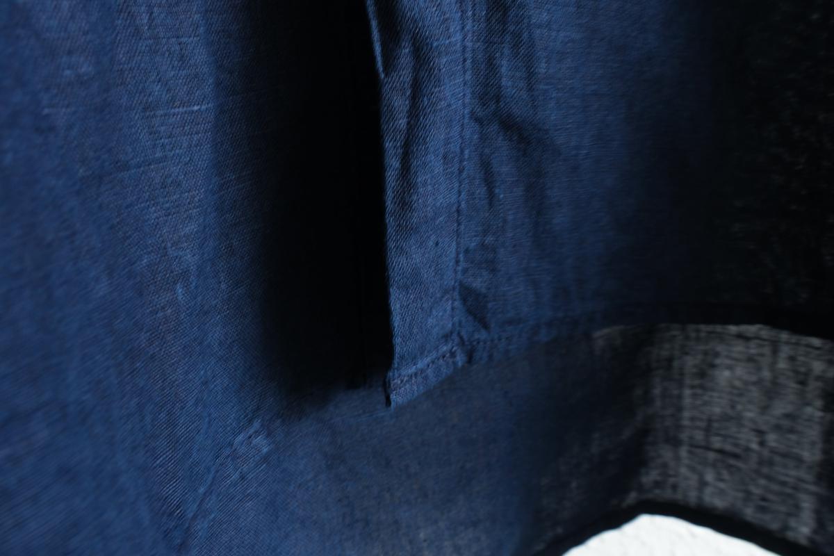 MITTAN / 大麻ロングシャツ 藍（濃）SH-133DC / unisex