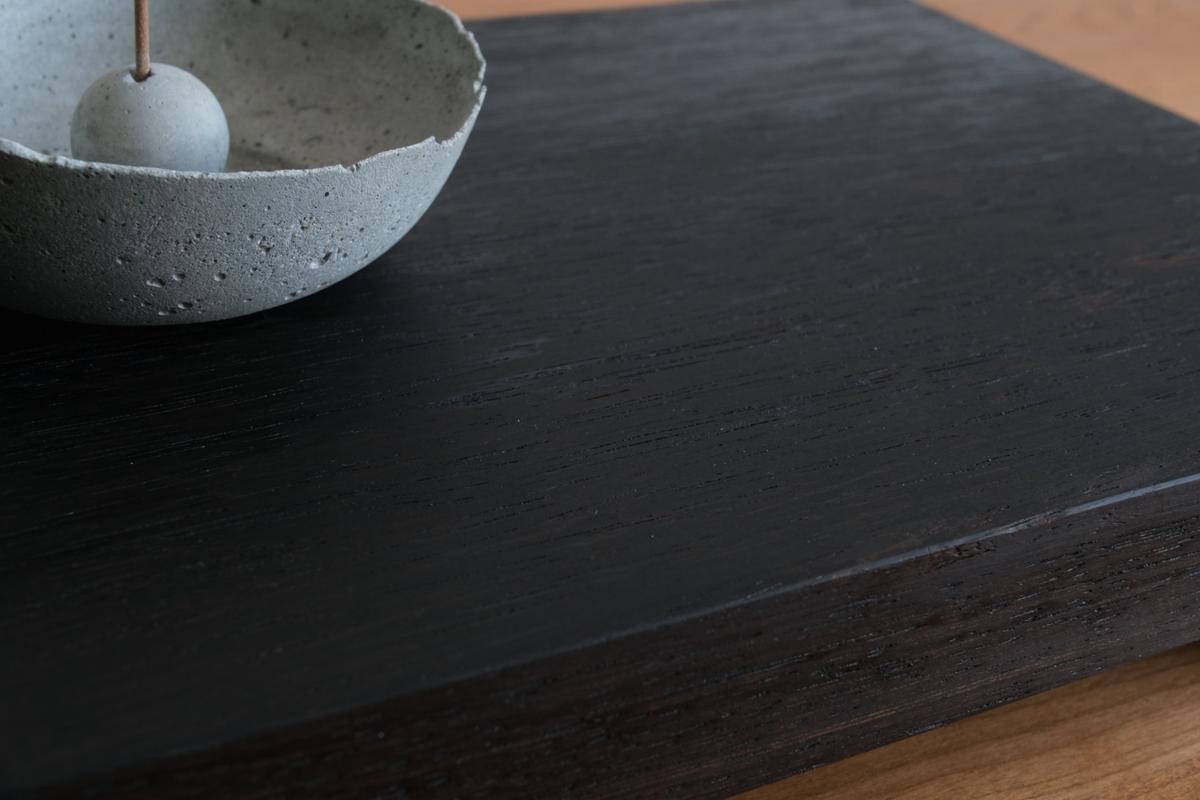 無垢材の切出し脚付き台 ウェンジ オイル仕上げ ＜2＞