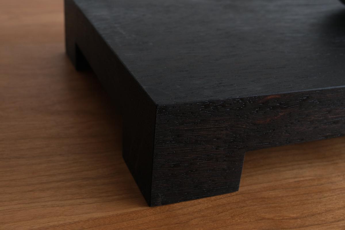 無垢材の切出し脚付き台 ウェンジ オイル仕上げ ＜2＞