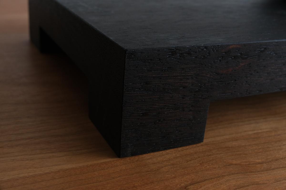 無垢材の切出し脚付き台 ウェンジ オイル仕上げ ＜2＞