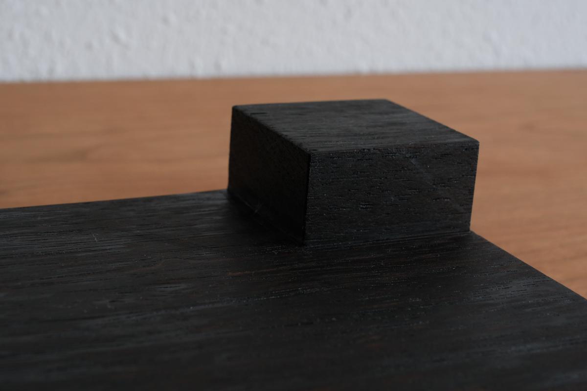 無垢材の切出し脚付き台 ウェンジ オイル仕上げ ＜2＞