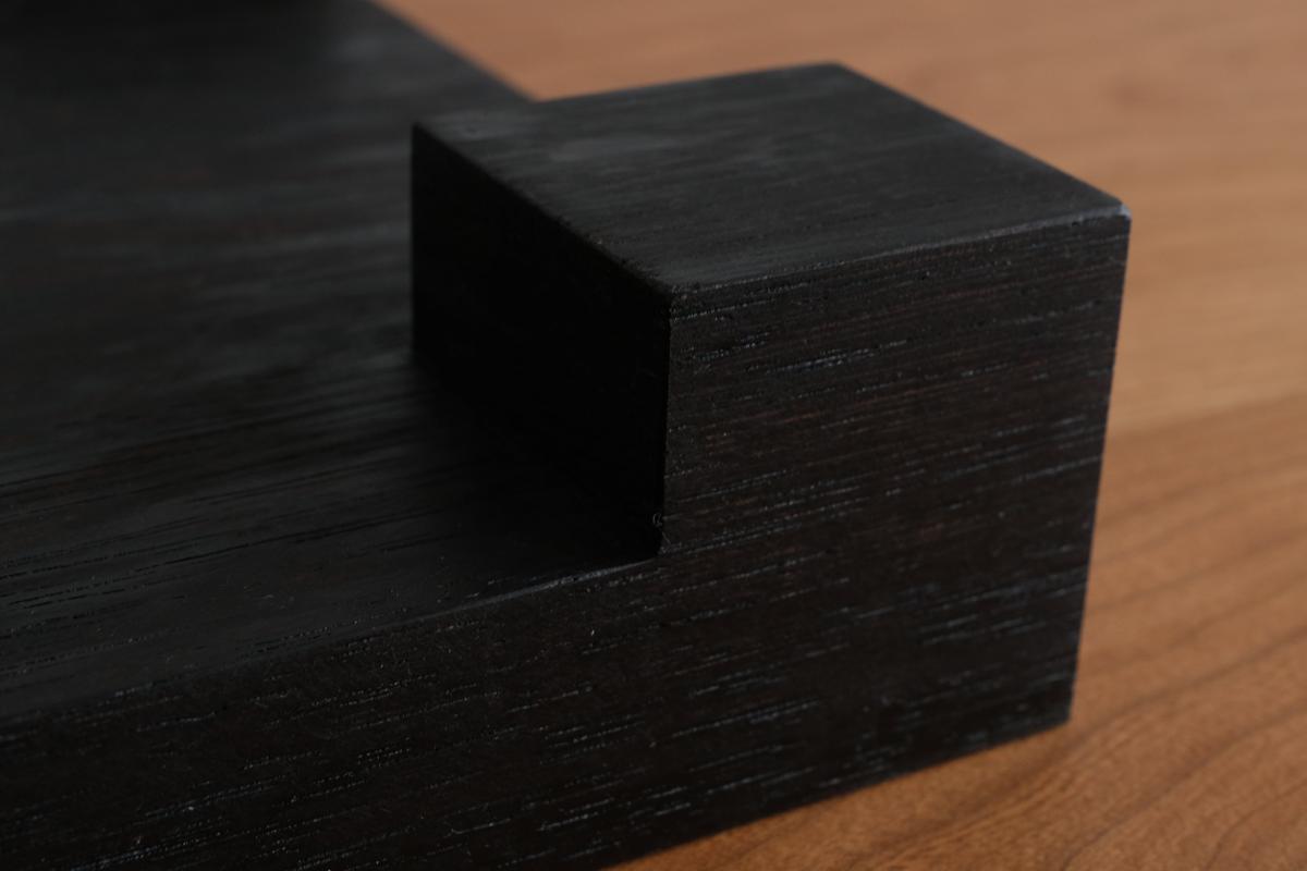 無垢材の切出し脚付き台 ウェンジ オイル仕上げ ＜2＞