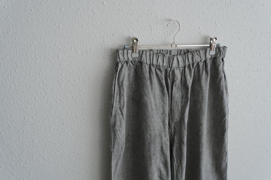 MITTAN / 大麻ワイドパンツ 高密度 松煙 PT-143B / unisex