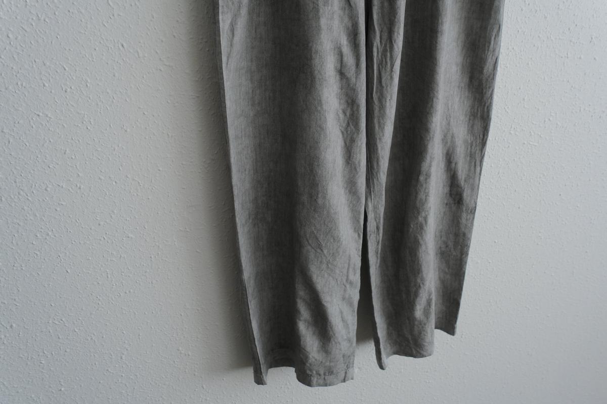 MITTAN / 大麻ワイドパンツ 高密度 松煙 PT-143B / unisex