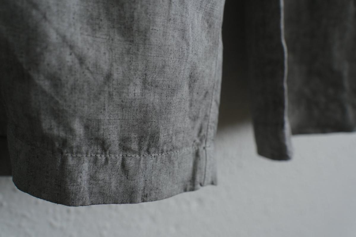 MITTAN / 大麻ワイドパンツ 高密度 松煙 PT-143B / unisex