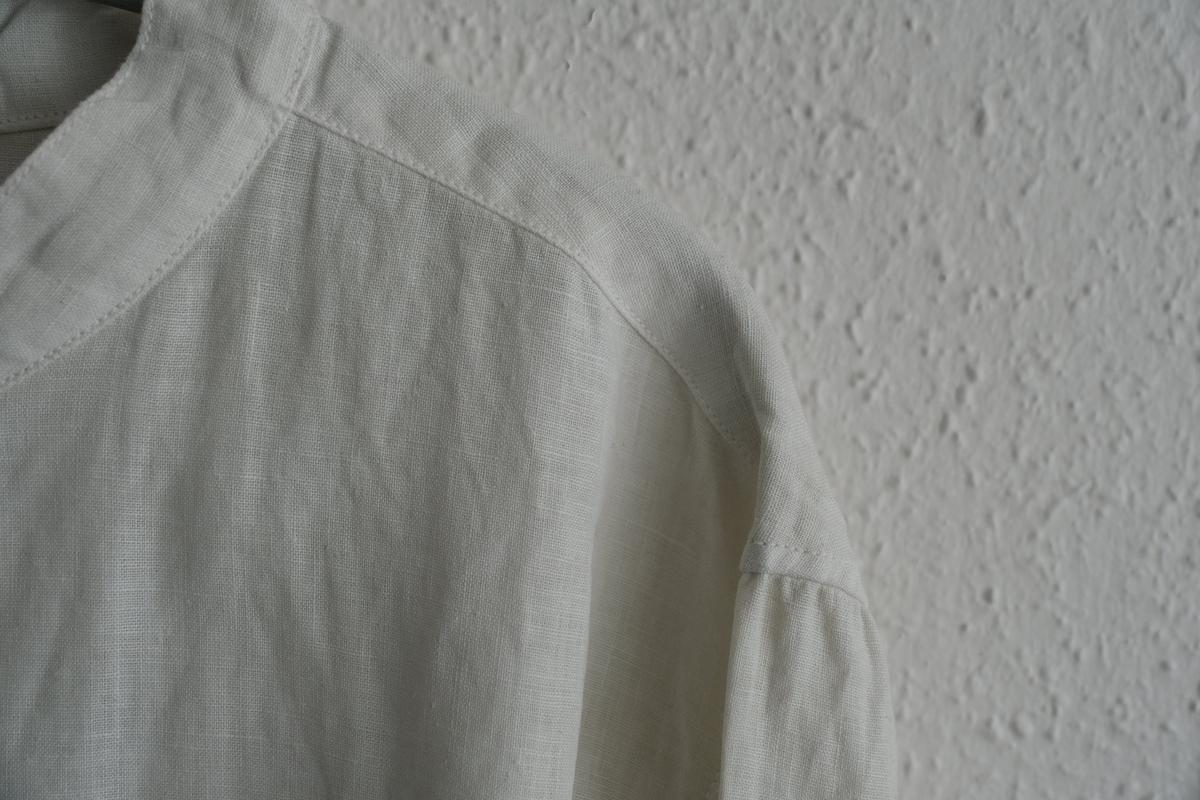 MITTAN / 大麻シャツ ベンガラ白 SH-132B / unisex