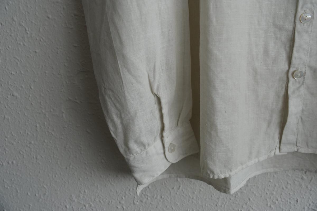 MITTAN / 大麻シャツ ベンガラ白 SH-132B / unisex