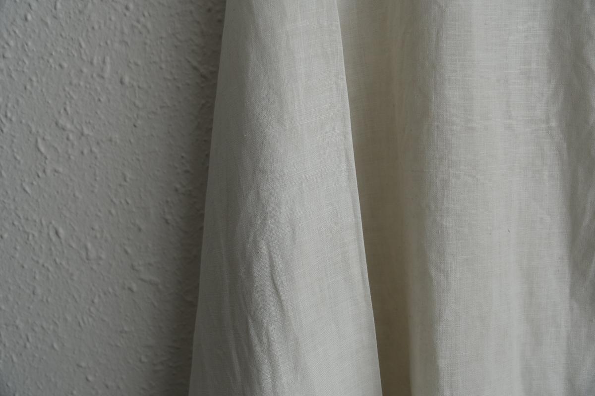 MITTAN / 大麻シャツ ベンガラ白 SH-132B / unisex