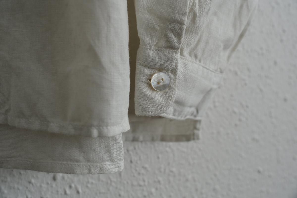 MITTAN / 大麻シャツ ベンガラ白 SH-132B / unisex