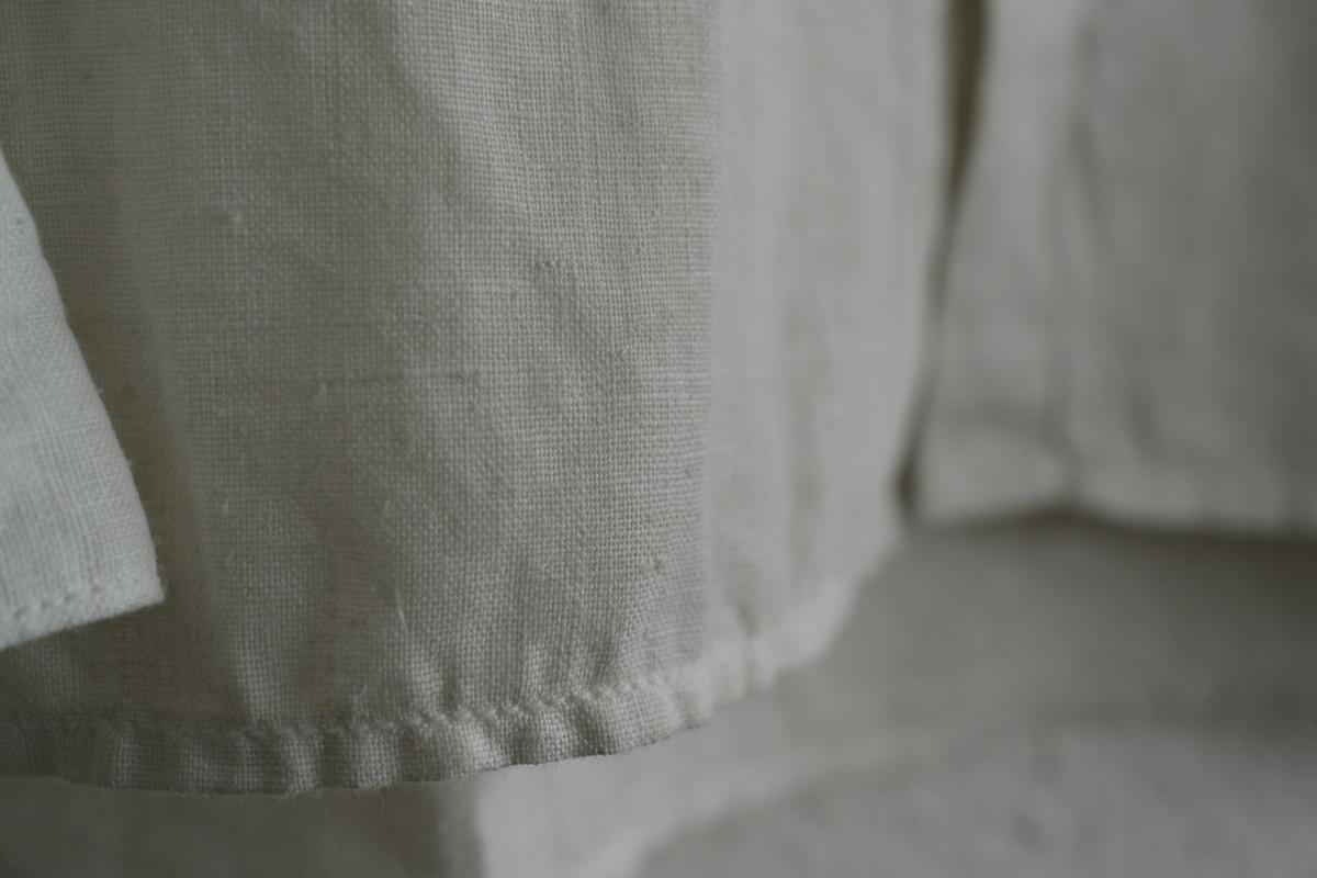 MITTAN / 大麻シャツ ベンガラ白 SH-132B / unisex