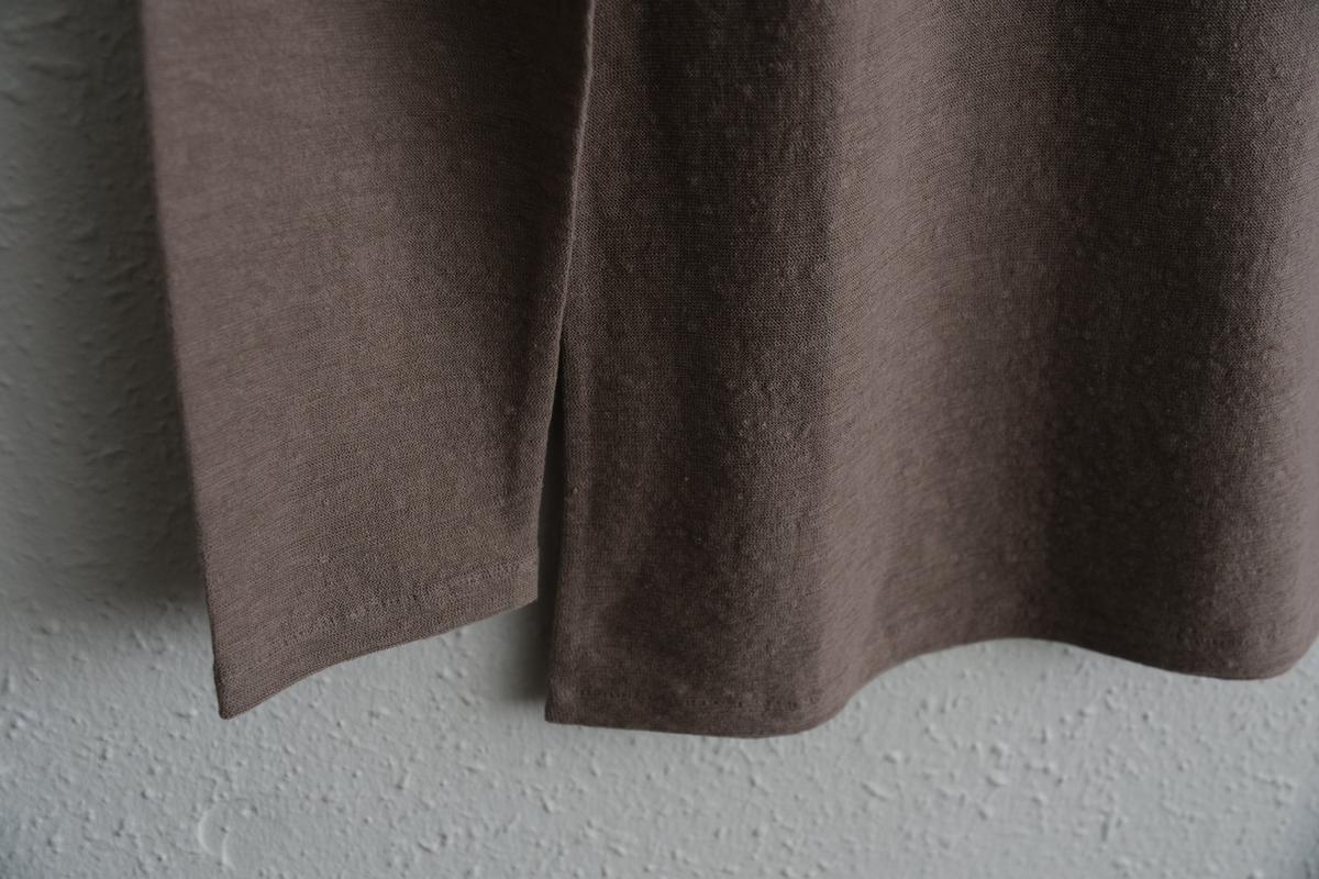 リネンコットンアンダーウェア7分袖｜レディース｜ローズベージュ