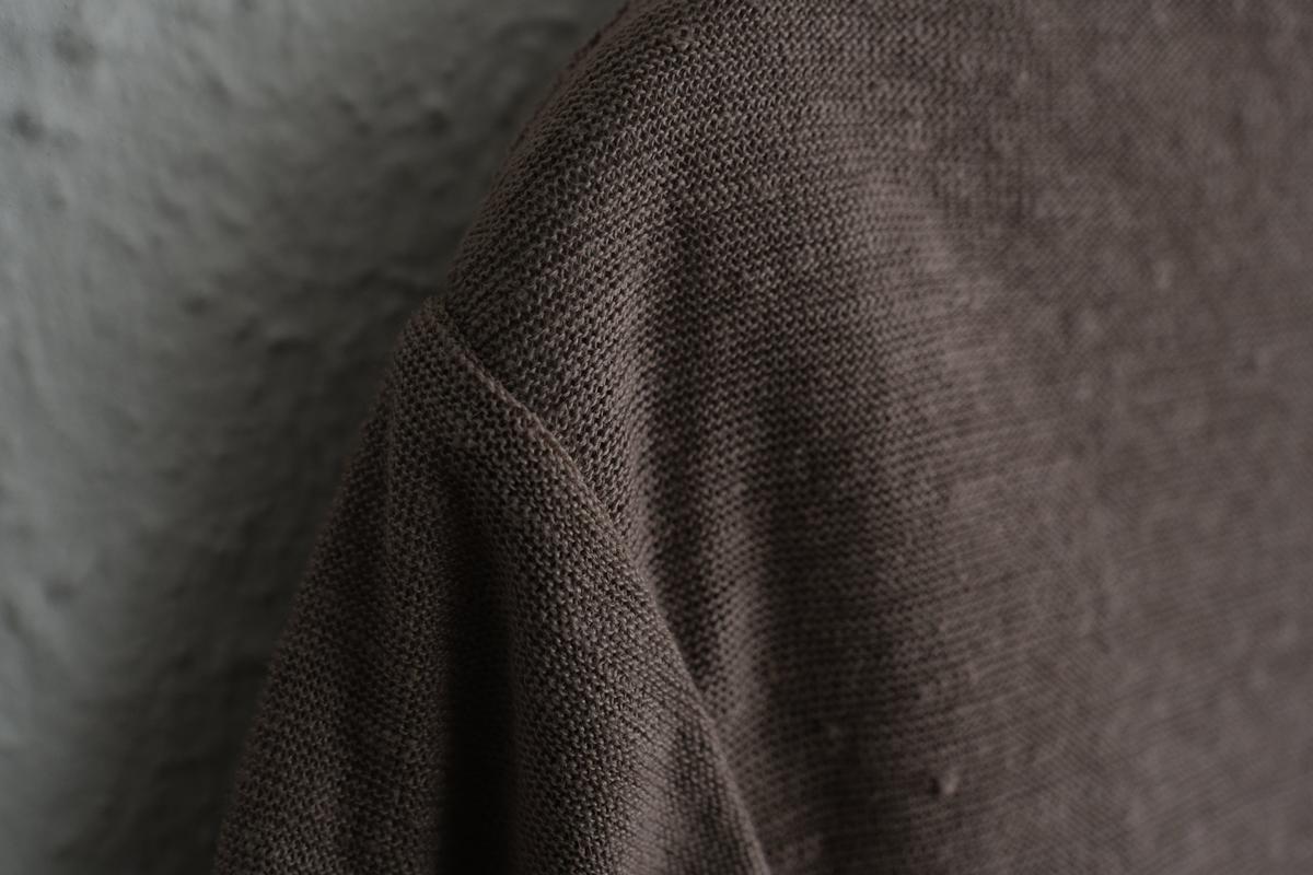 リネンコットンアンダーウェア7分袖｜レディース｜ローズベージュ