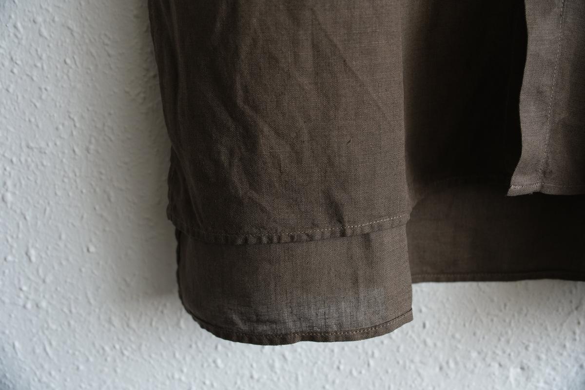 MITTAN / 大麻ロングシャツ 胡桃（濃）SH-133DC / unisex