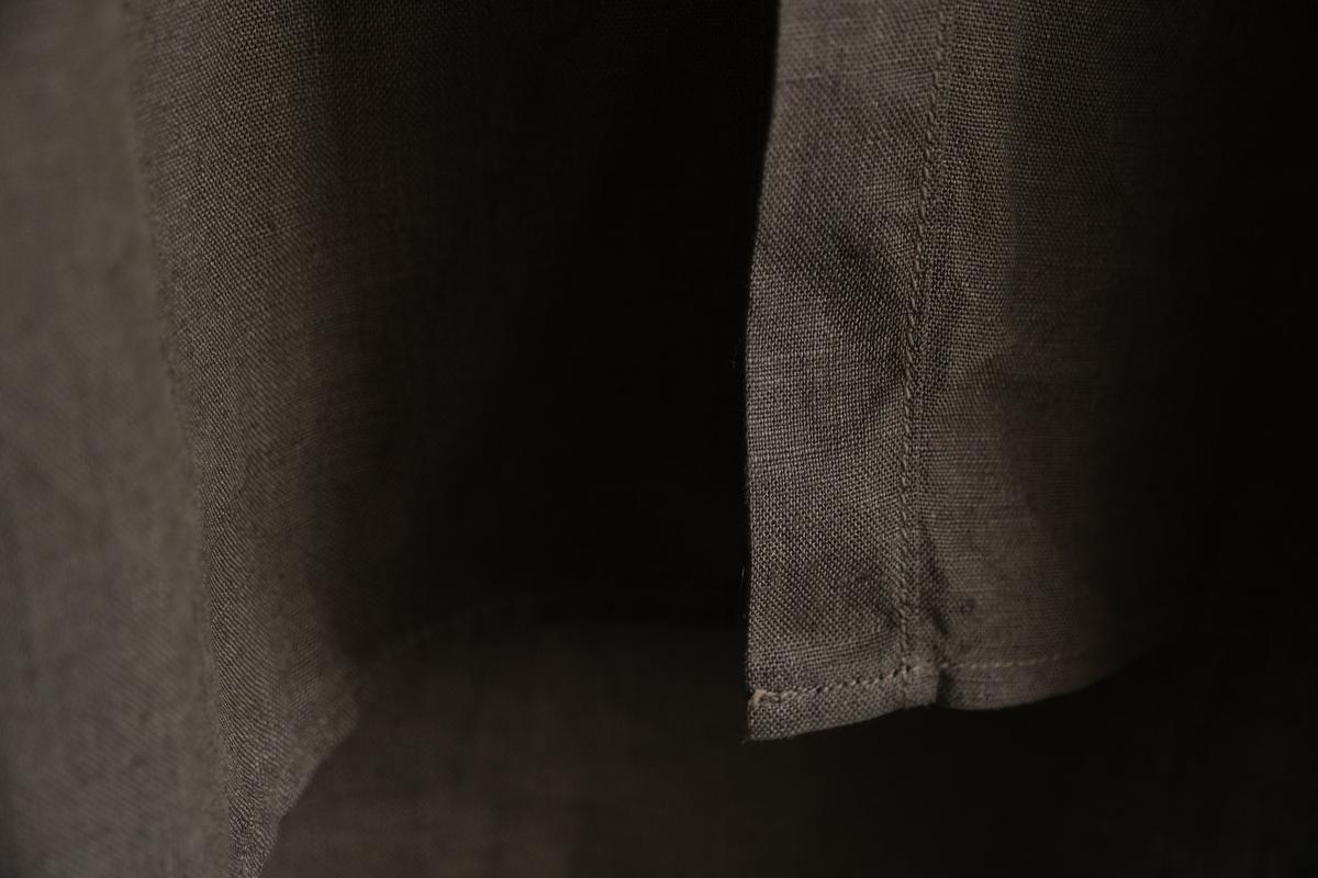 MITTAN / 大麻ロングシャツ 胡桃（濃）SH-133DC / unisex