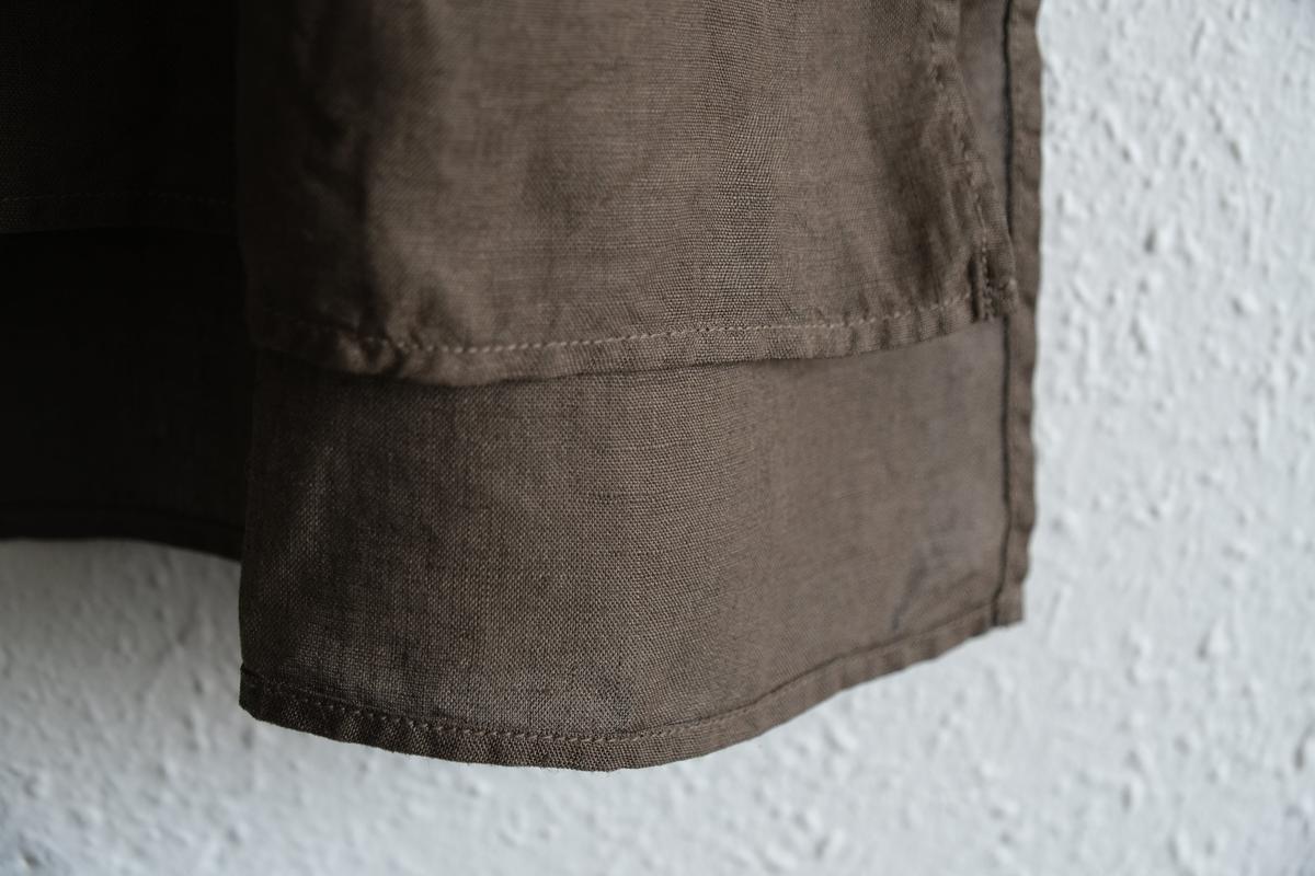 MITTAN / 大麻ロングシャツ 胡桃（濃）SH-133DC / unisex