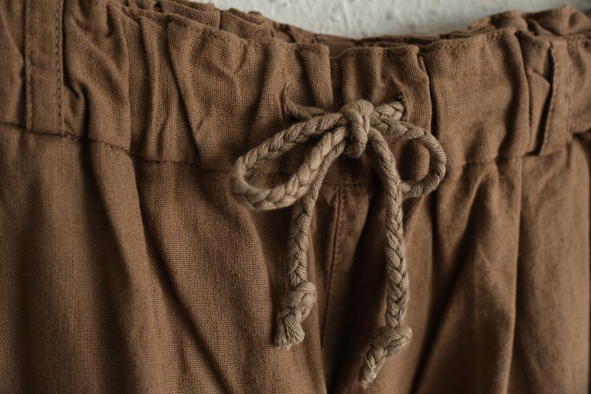 MITTAN / 竹パンツ 胡桃（濃） PT-147DC / unisex