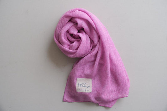 リネンニットストール｜ベルフラワー×ベニフジ