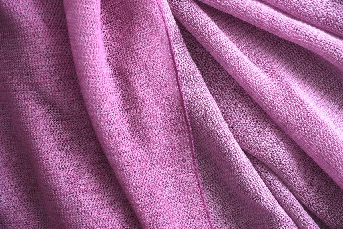 リネンニットストール｜ベルフラワー×ベニフジ