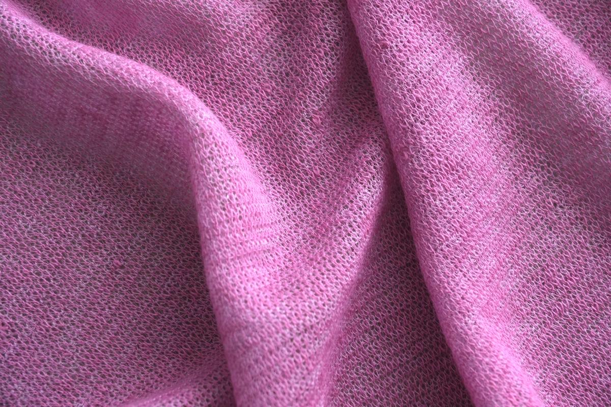 リネンニットストール｜ベルフラワー×ベニフジ