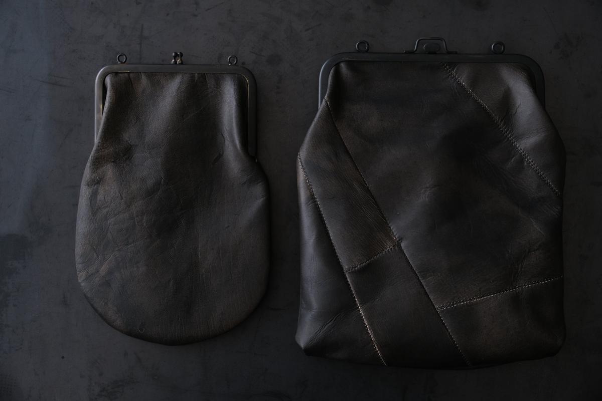 frame porch SLAO-51 ＜鹿革 墨染 / 滋賀-11＞