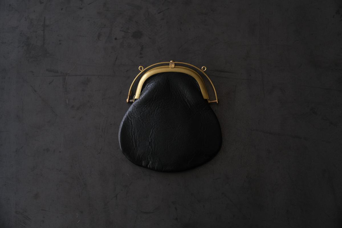 onetouch miniwallet SHC-83 ＜鹿革 黒 / 滋賀-10＞